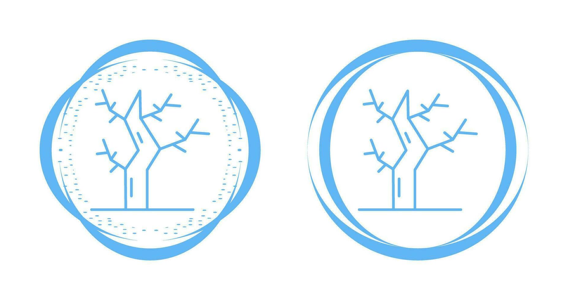 icono de vector de árbol seco