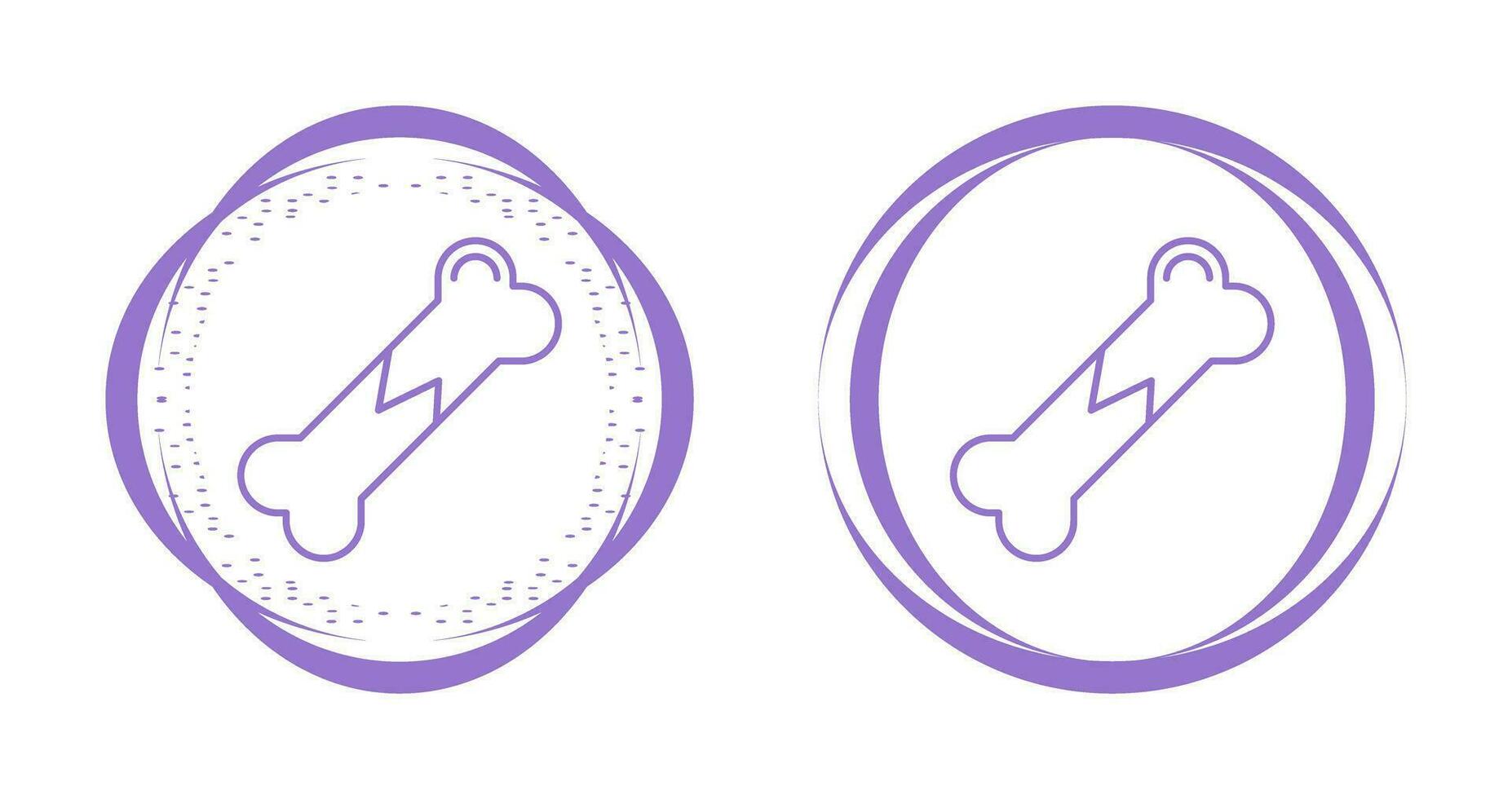 Broken Bone Vector Icon