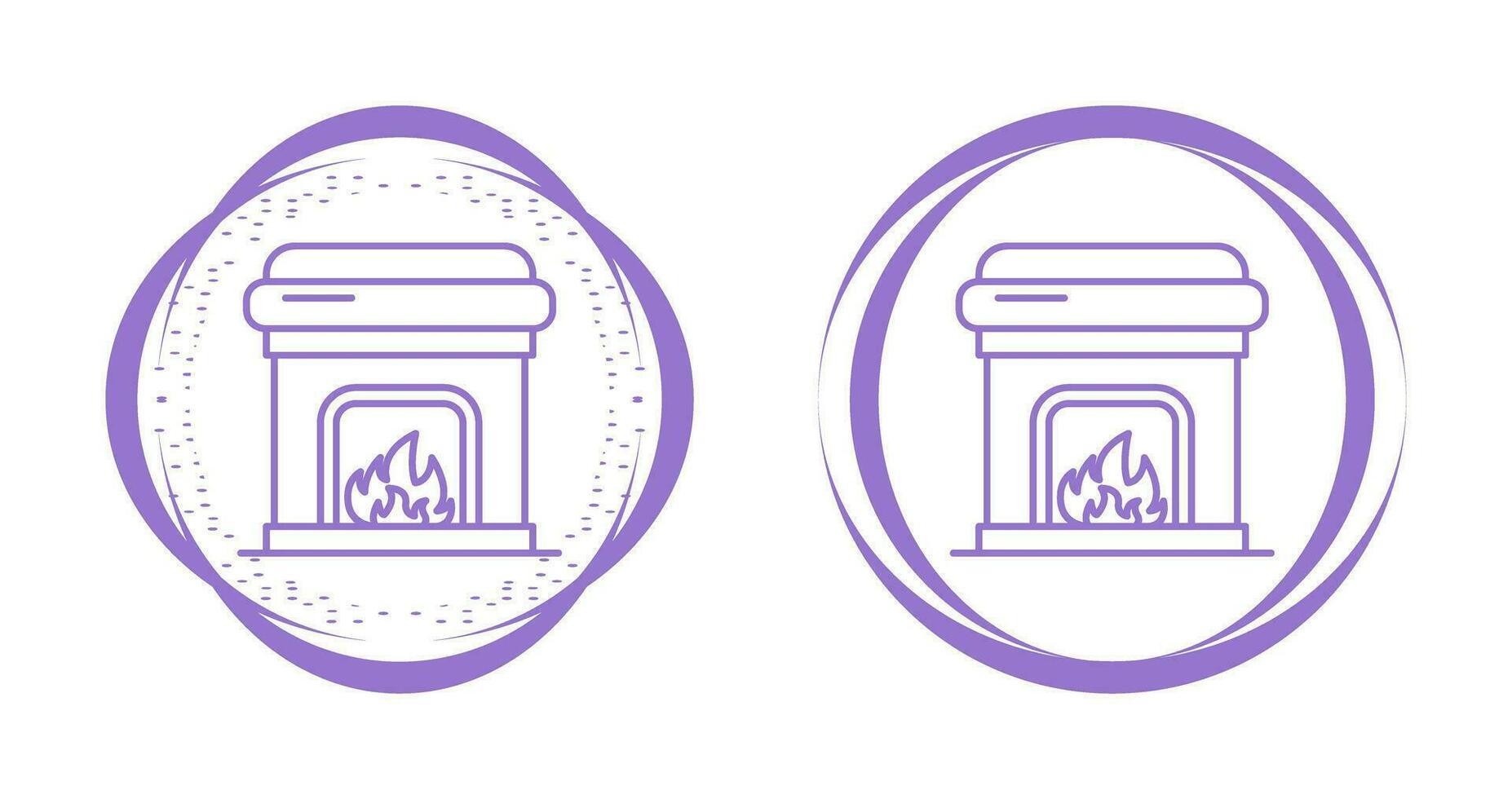 Fireplace Vector Icon