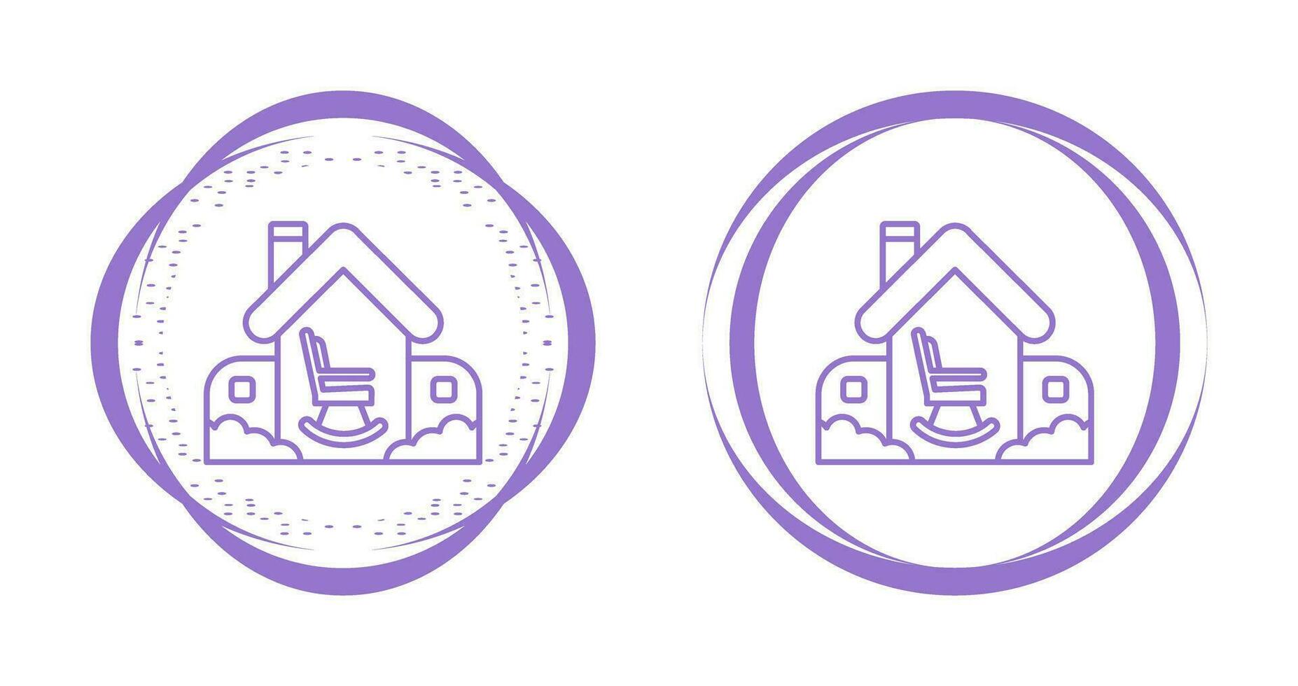 Retirement Home Vector Icon