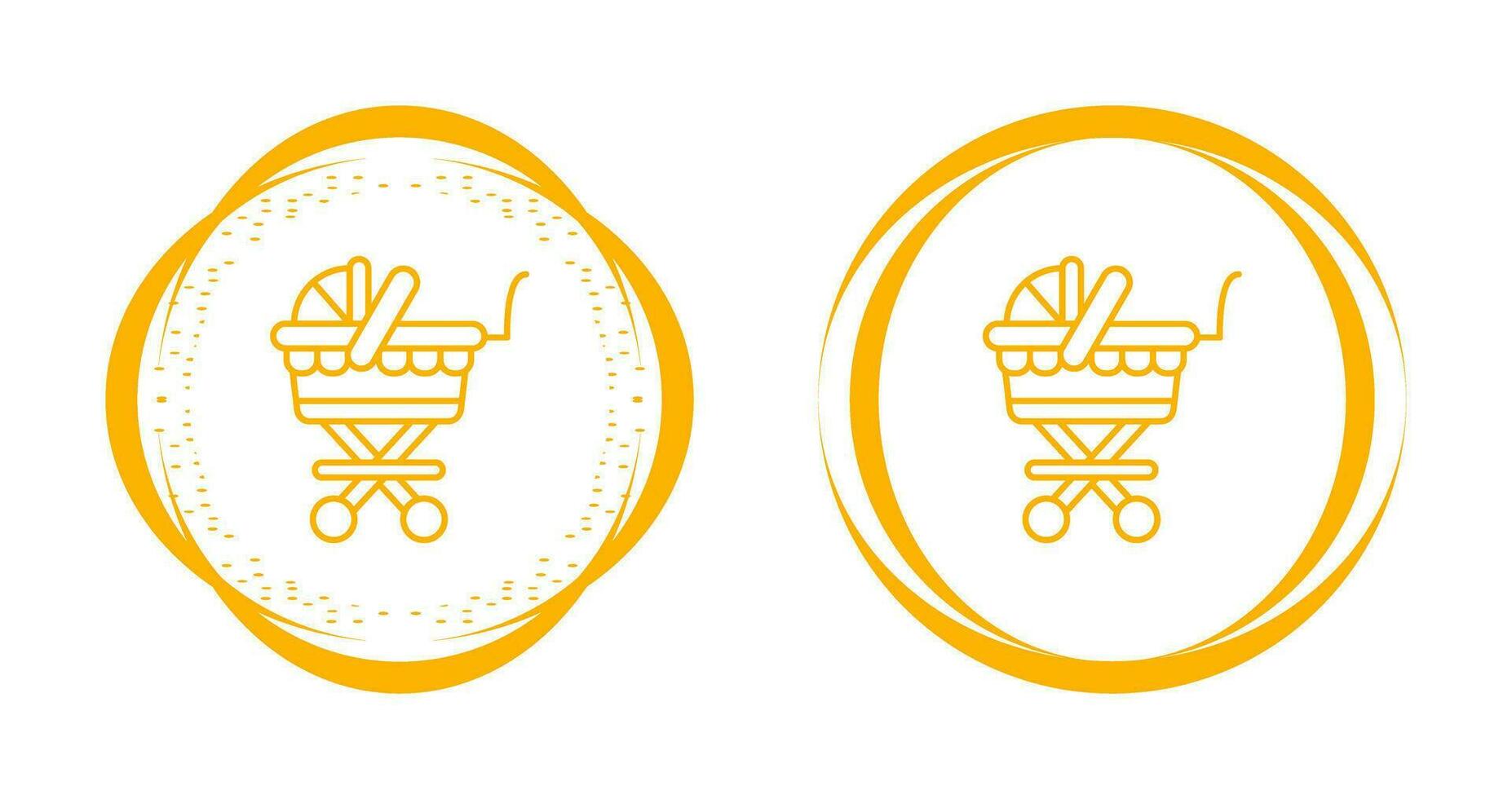 Baby Carriage Vector Icon