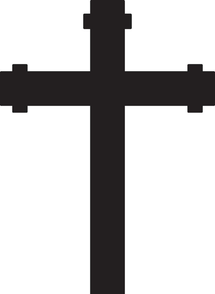 Holly cross icon vector