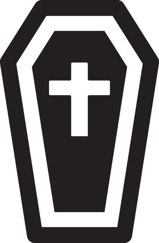 Coffin icon vector illustration
