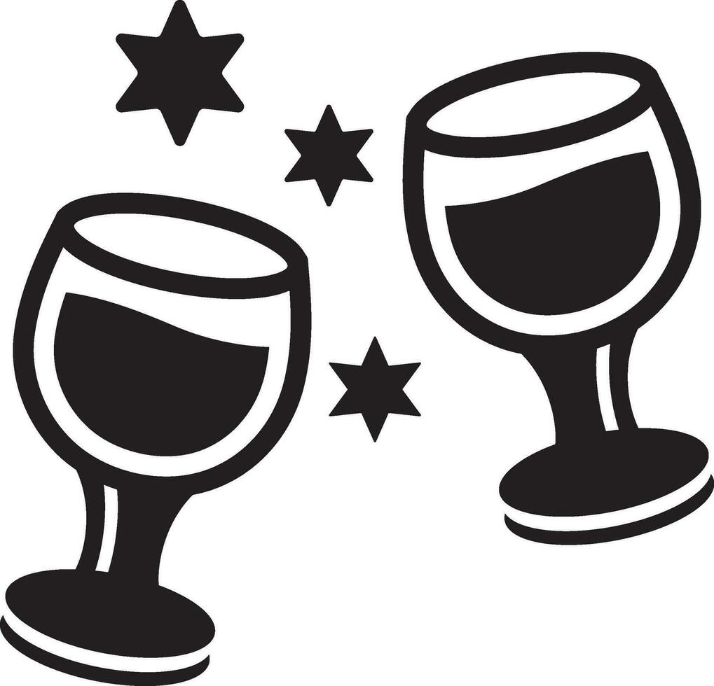 Drink at party icon vector