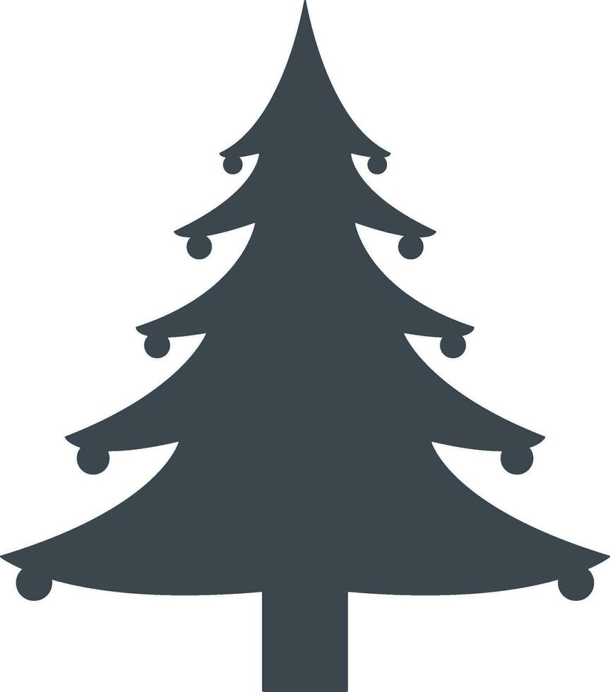 Christmas tree icon vector