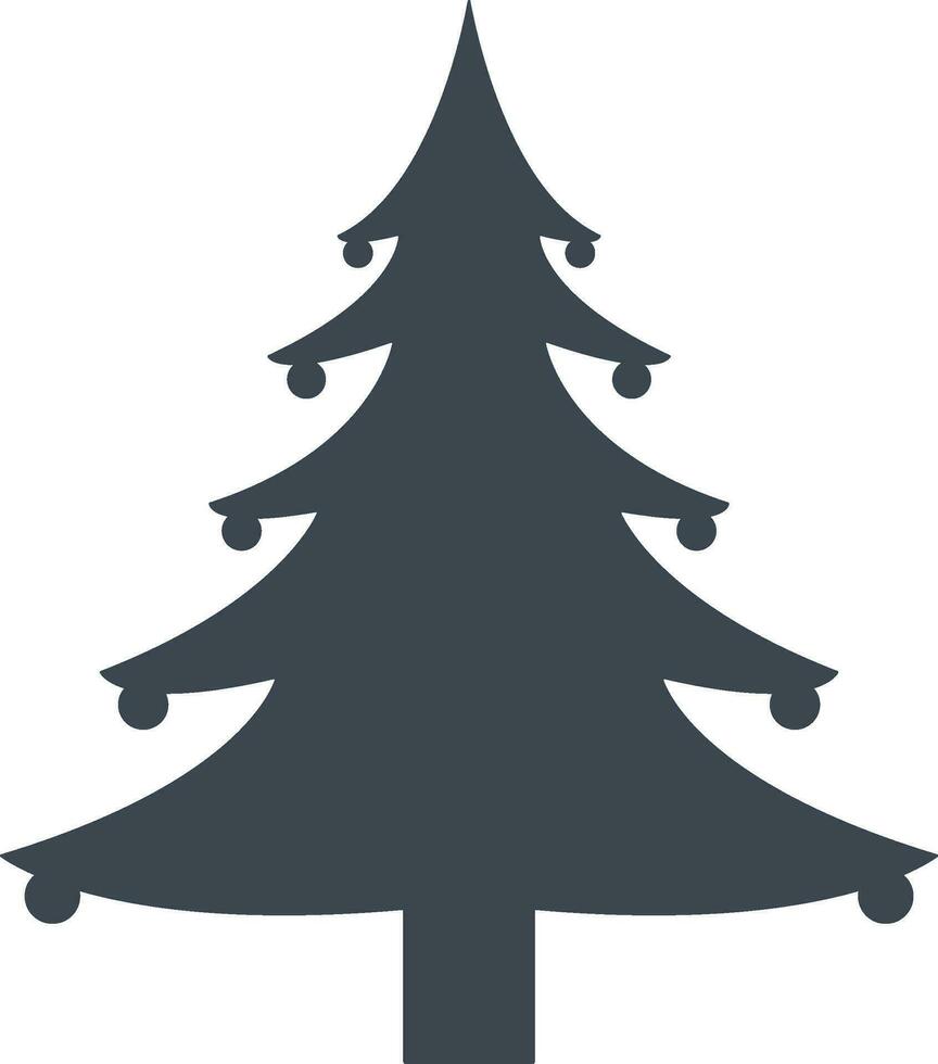 Christmas tree icon vector