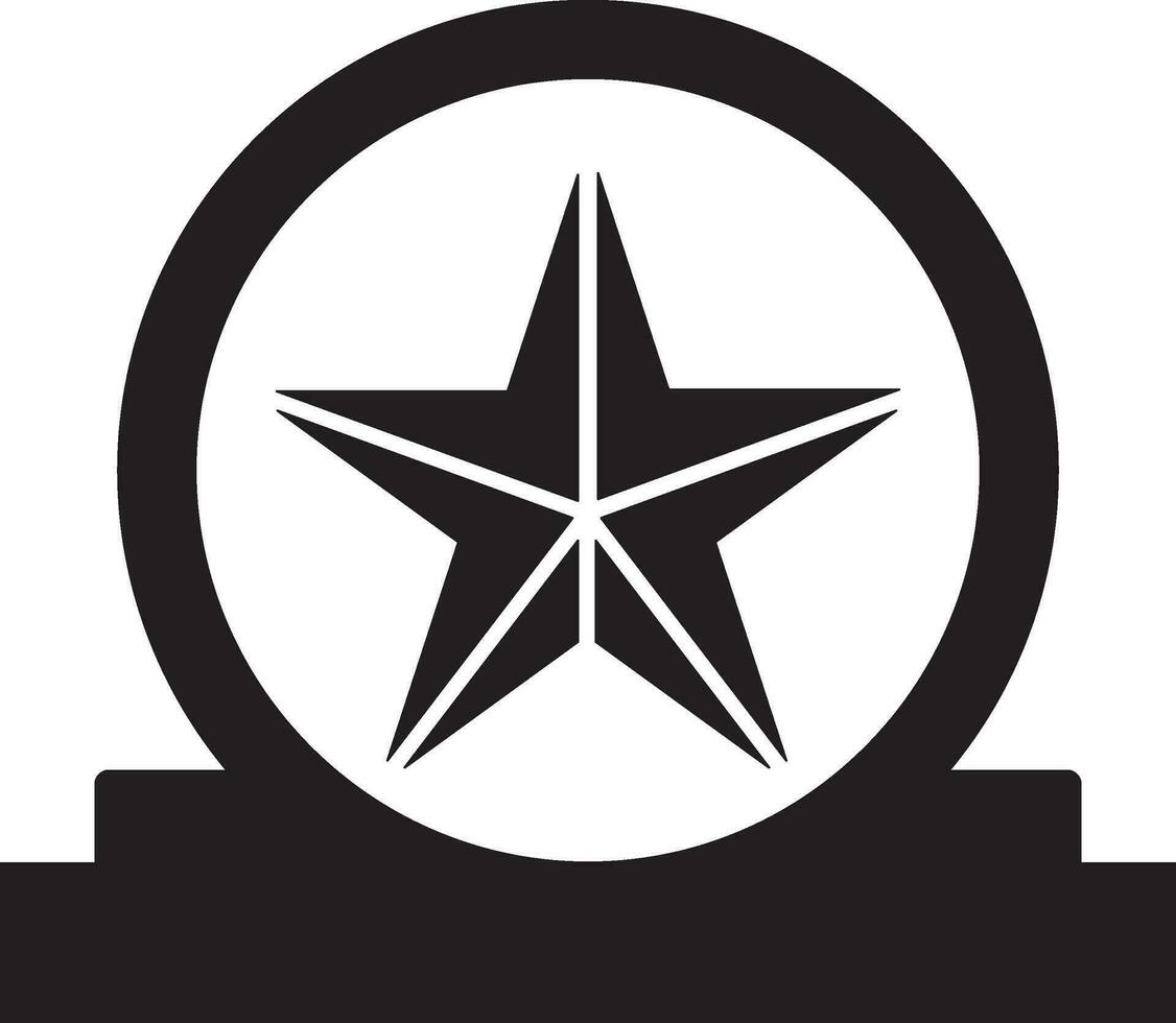 Snow globe with star icon vector