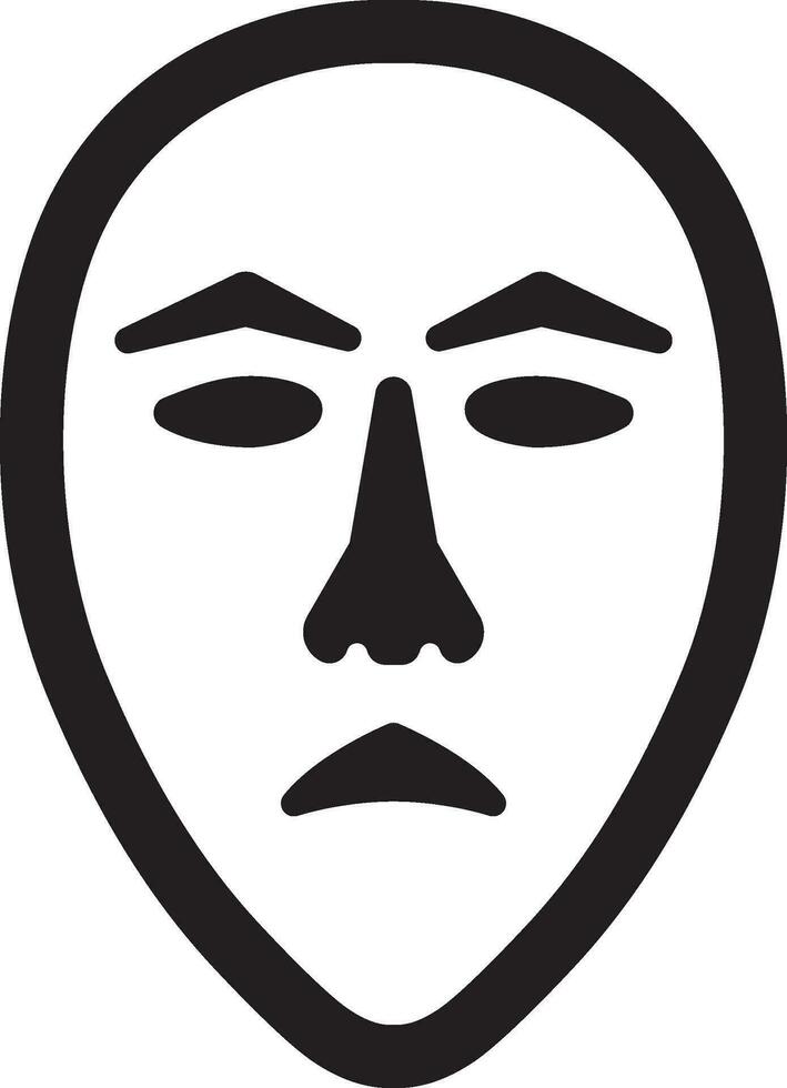 Mask icon vector illustration