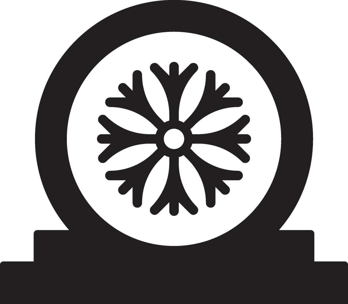 Snow globe icon vector