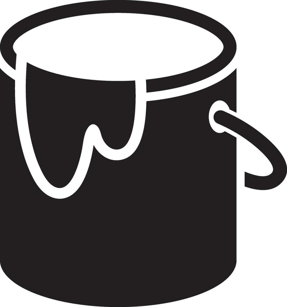 Paint bucket icon vector