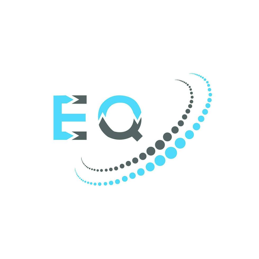 EQ letter logo creative design. EQ unique design. vector