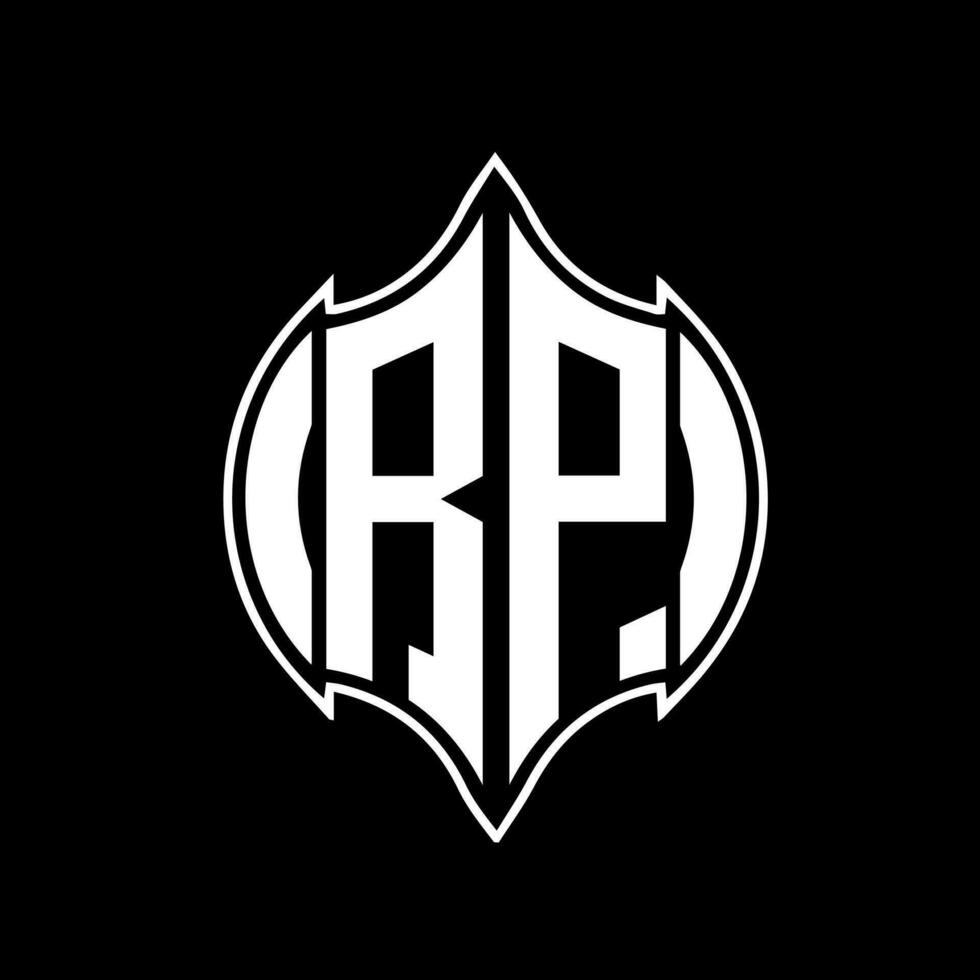 RP letter logo design. RP creative monogram initials letter logo concept. RP Unique modern flat abstract vector letter logo design.