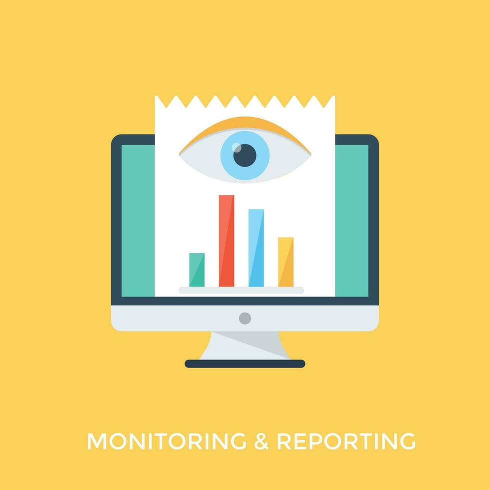 A pencil and presentation with pie graph and data symbolising project management vector