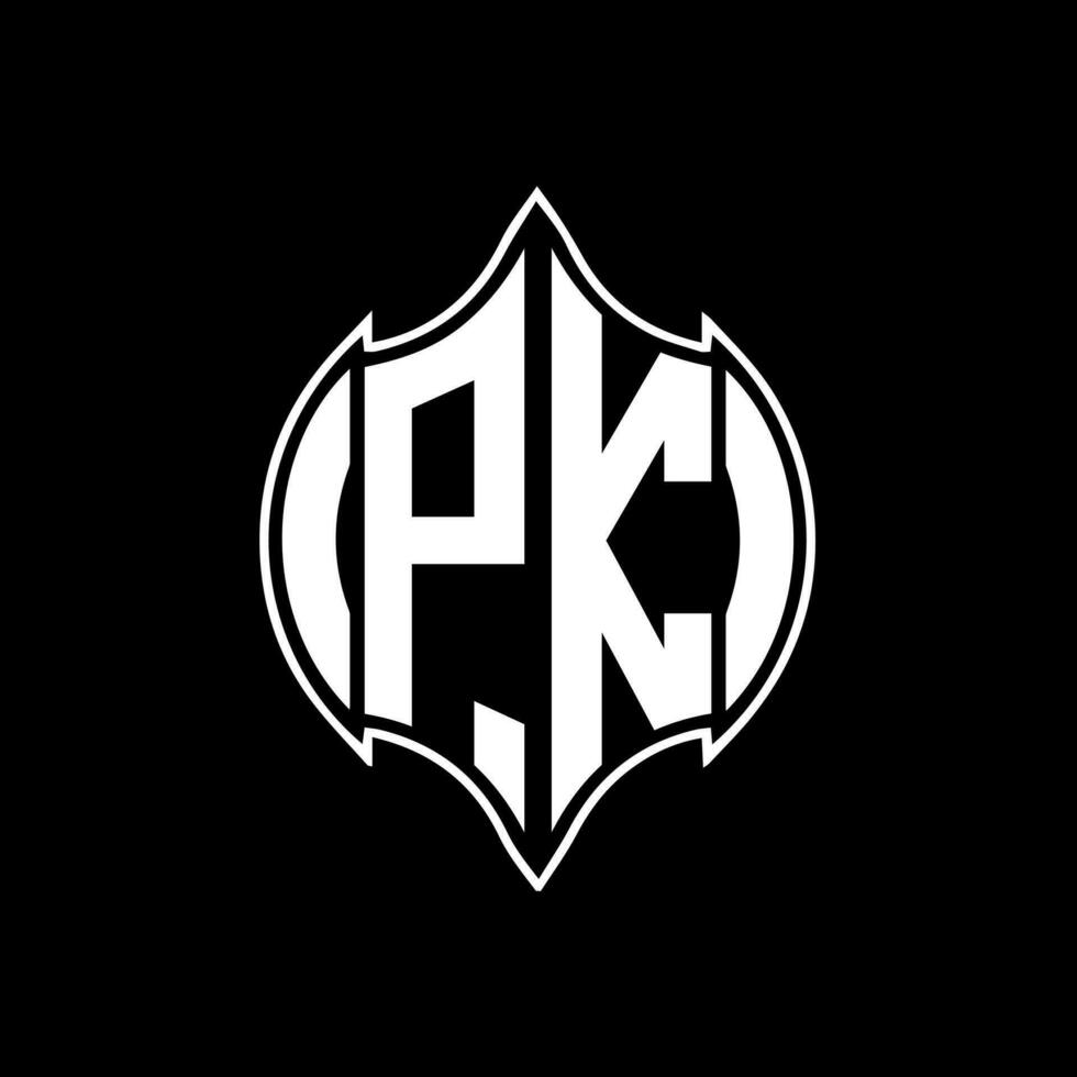 PK letter logo design. PK creative monogram initials letter logo concept. PK Unique modern flat abstract vector letter logo design.