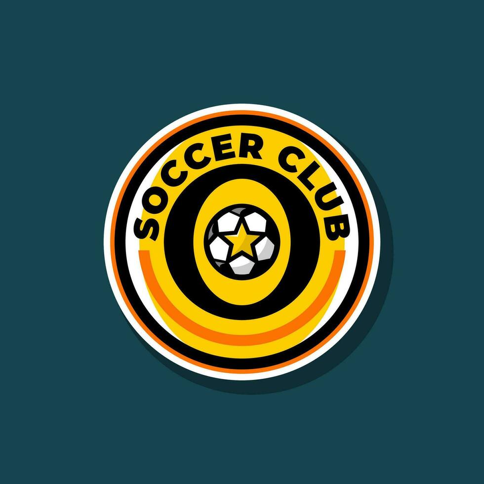 letter O soccer logo. football logo badge with a soccer ball illustration. sport team logo vector. vector