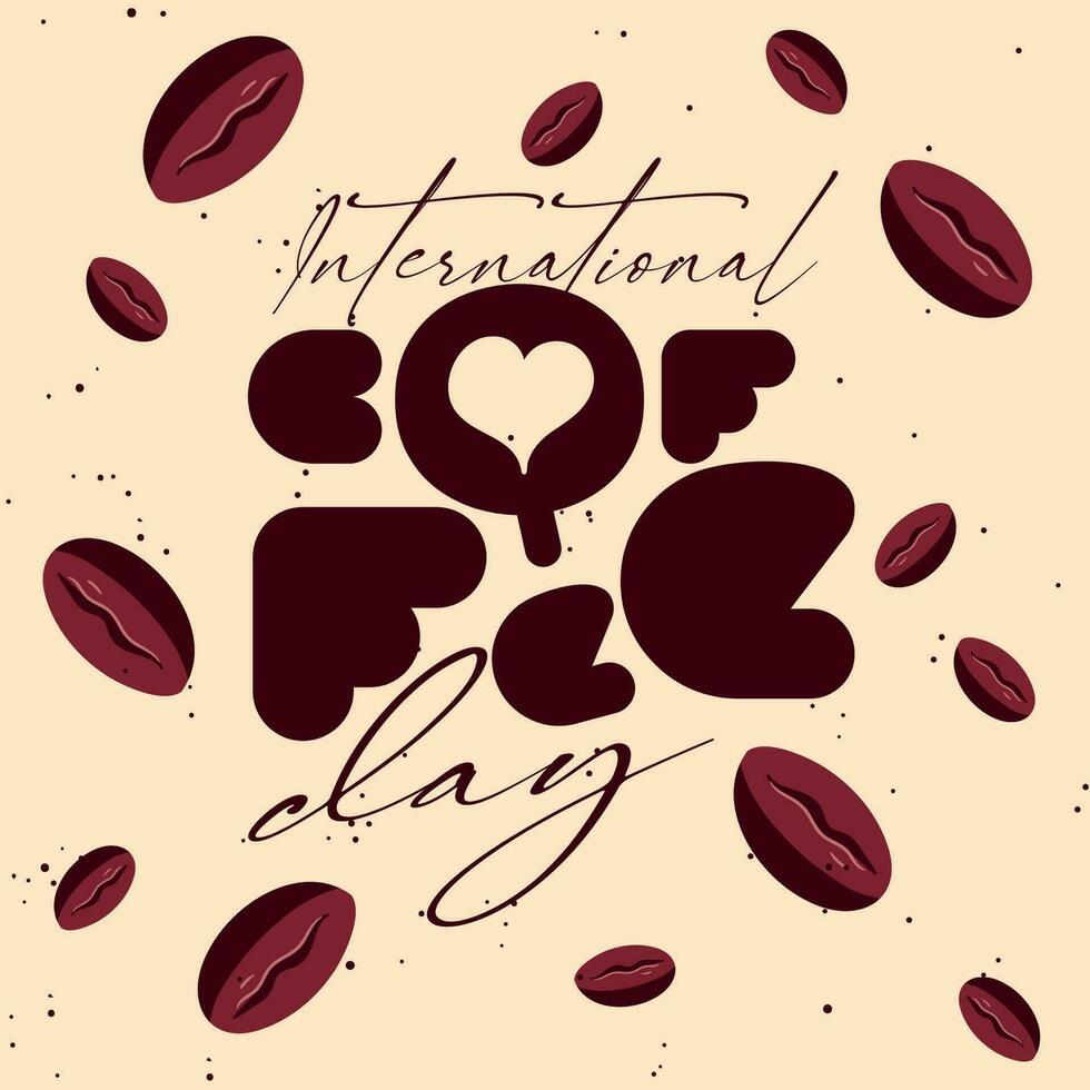 International Day of Coffee Social media Post banner vector