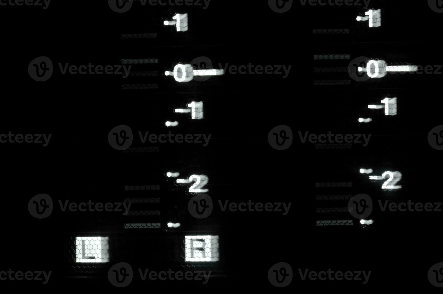 Macro shot-display of the broadcast video player, equalizer photo