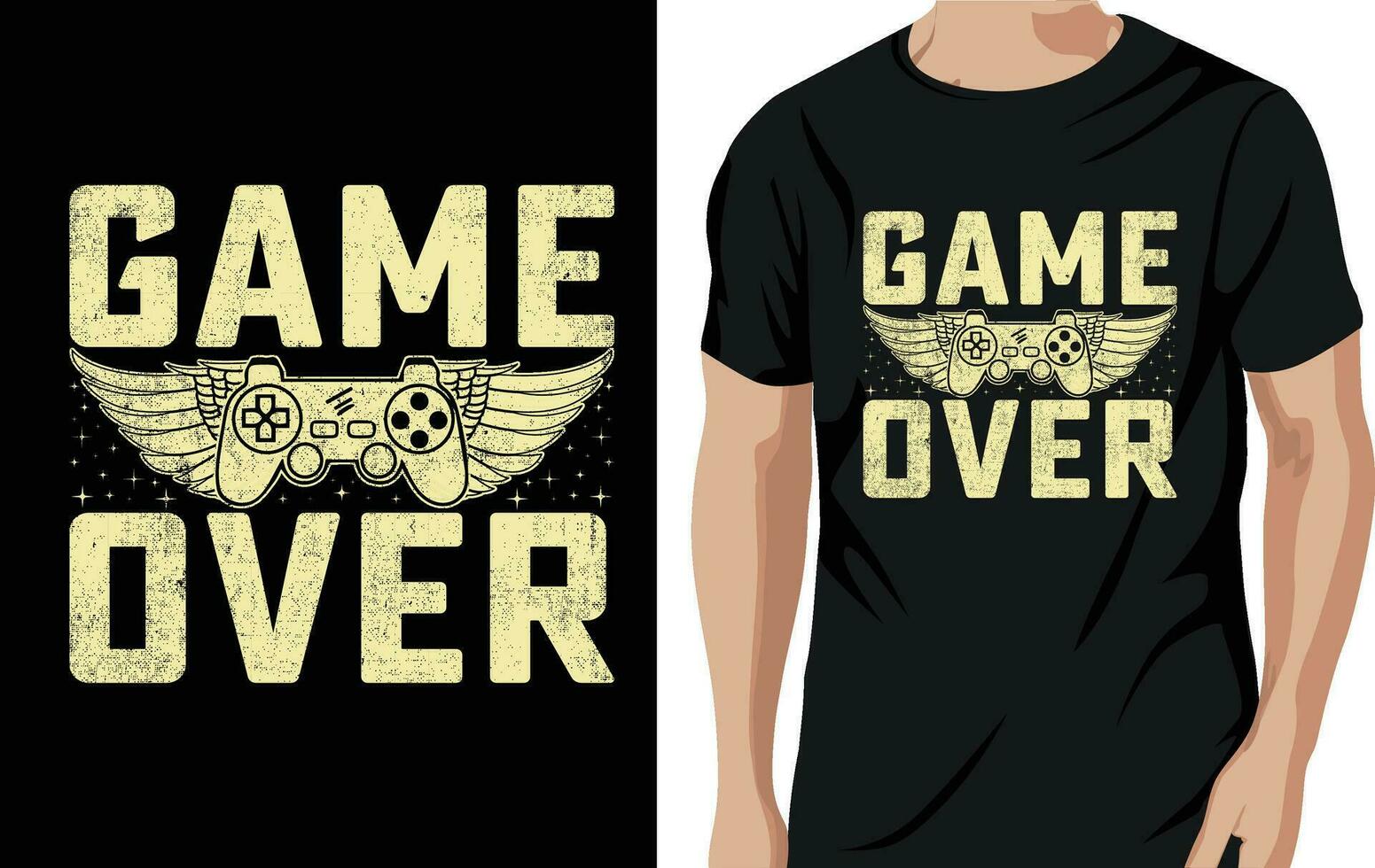 Gaming t-shirt design vector