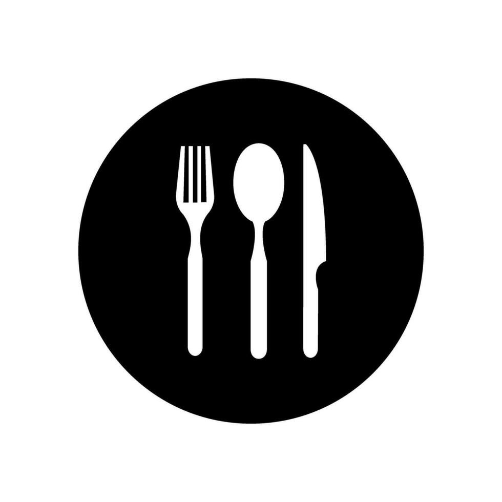 comida icono vector. restaurante ilustración signo. cenar símbolo. comer logo. cocinar marca. vector