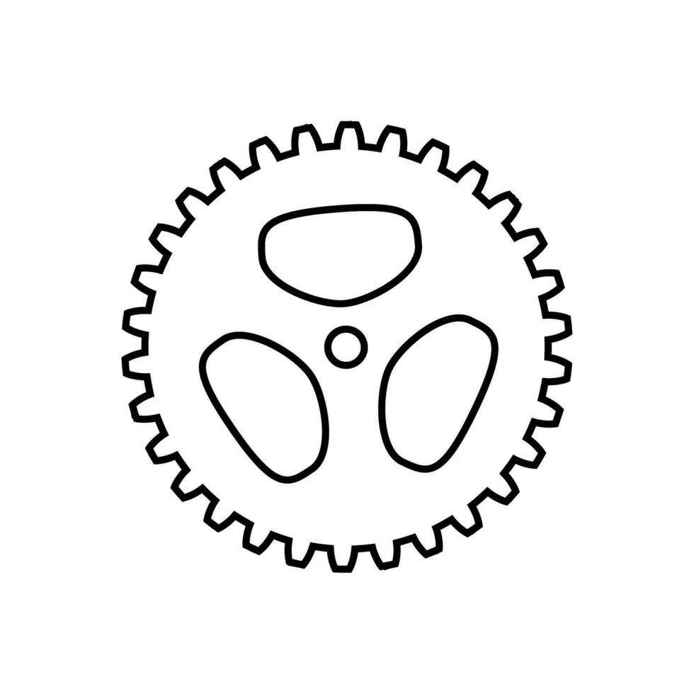 Gear Icon Vector. Engineering illustration sign. Cogwheel symbol. Settings logo. vector