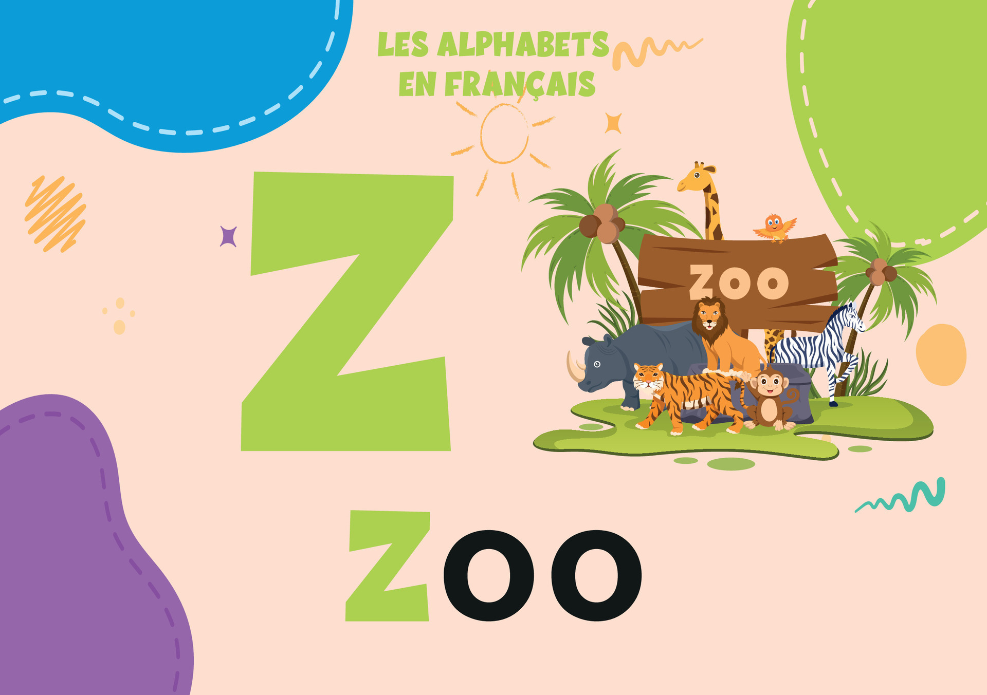 French alphabet z letter preschool 27840097 vector art at vecteezy
