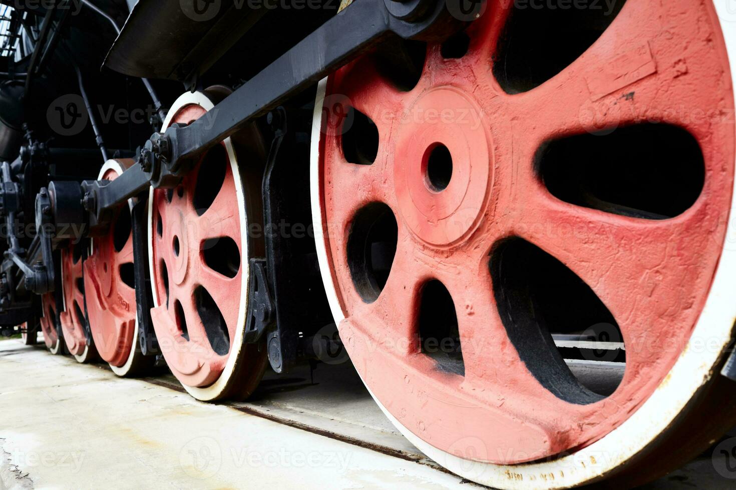 Old Steam Train Wheels photo