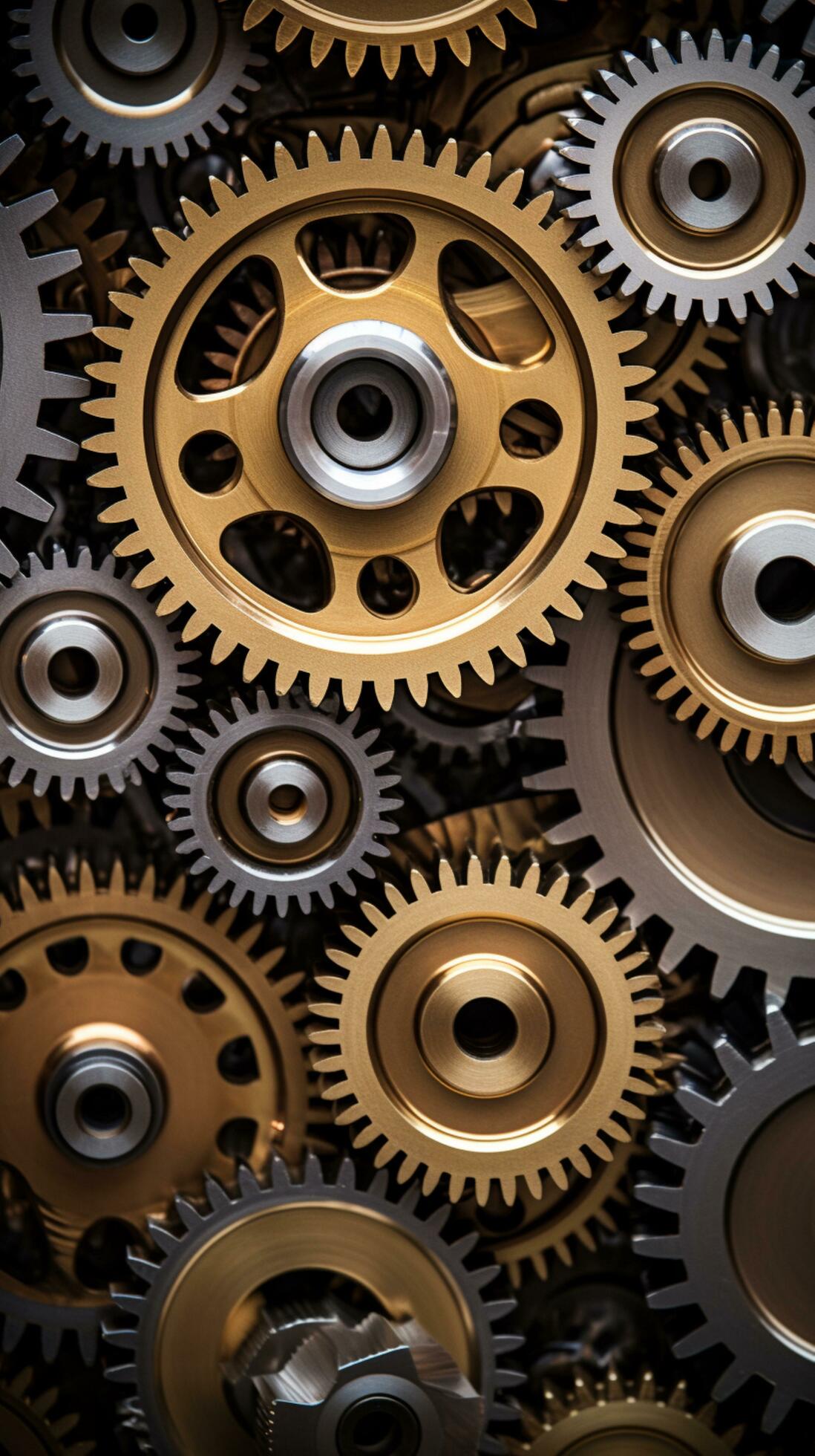 gear machine 3d wallpaper background 27840437 Stock Photo at Vecteezy