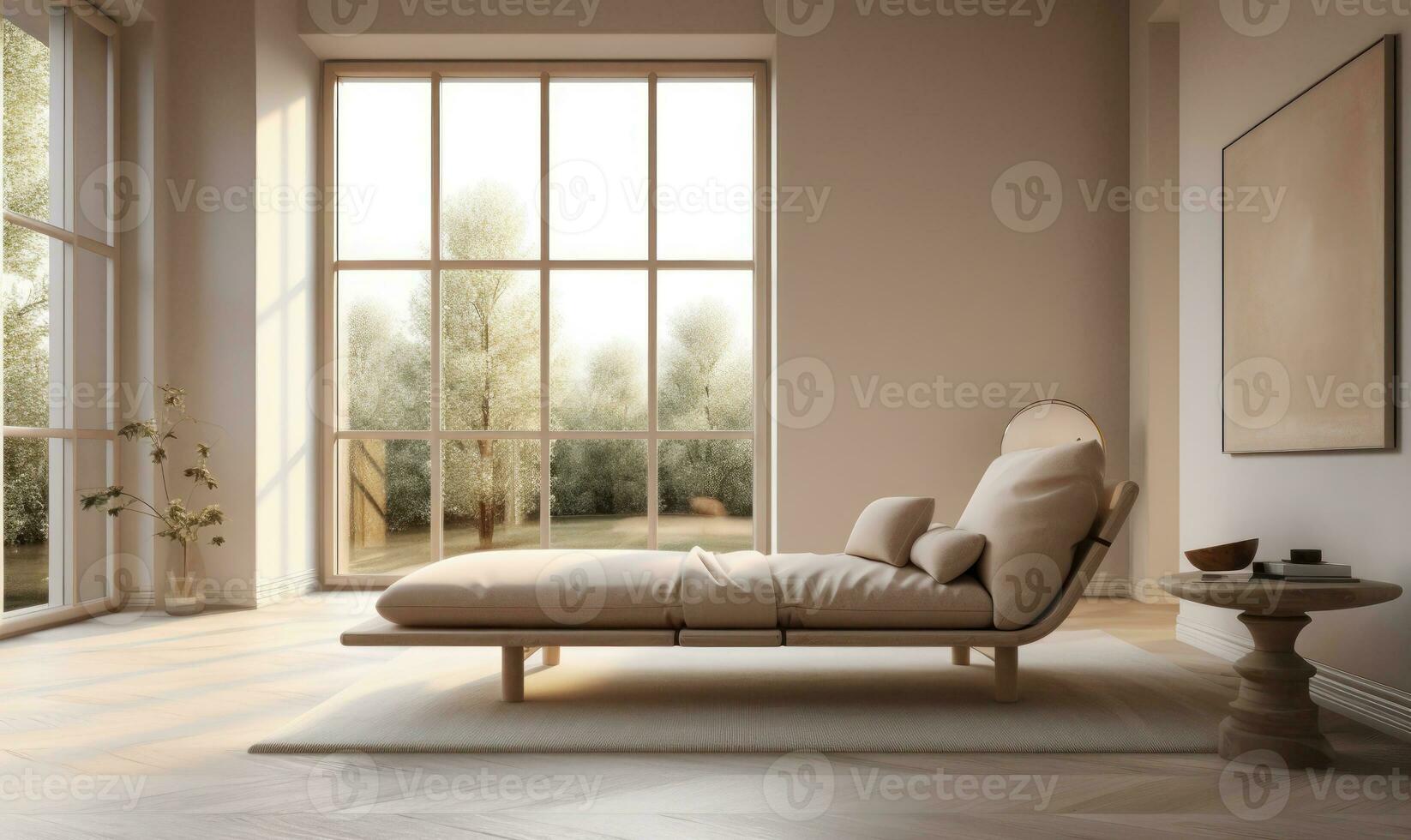 interior diseño de acogedor vivo habitación con elegante sofá, decoración, y personal accesorios en moderno hogar decoración. modelo. foto