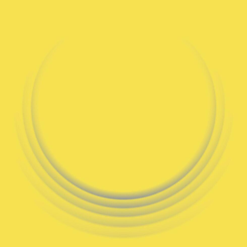 Contrast smooth gray and yellow circles abstract background vector