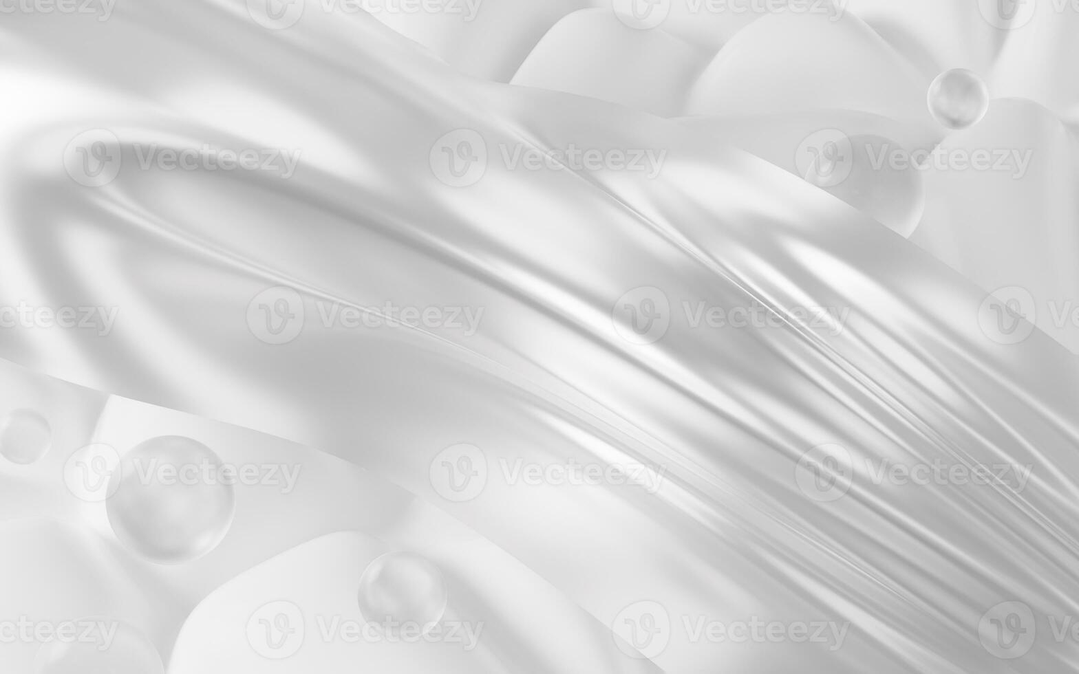 Soft and fluffy fabric, 3d rendering. photo