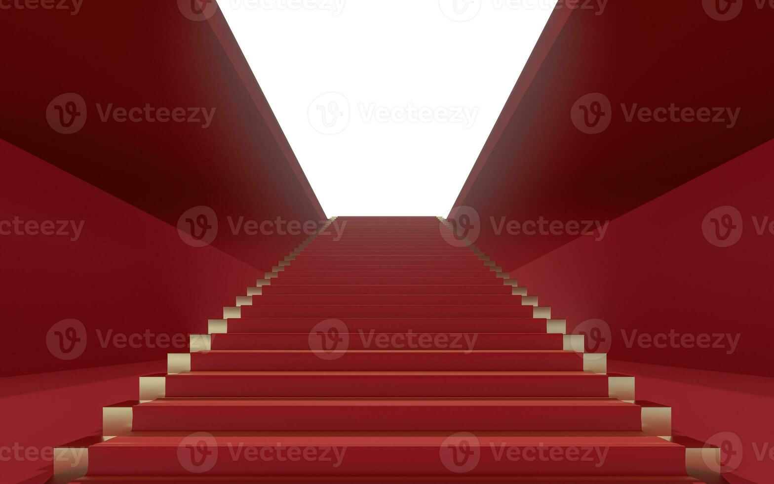 Large steps in the luxury palace, 3d rendering. photo