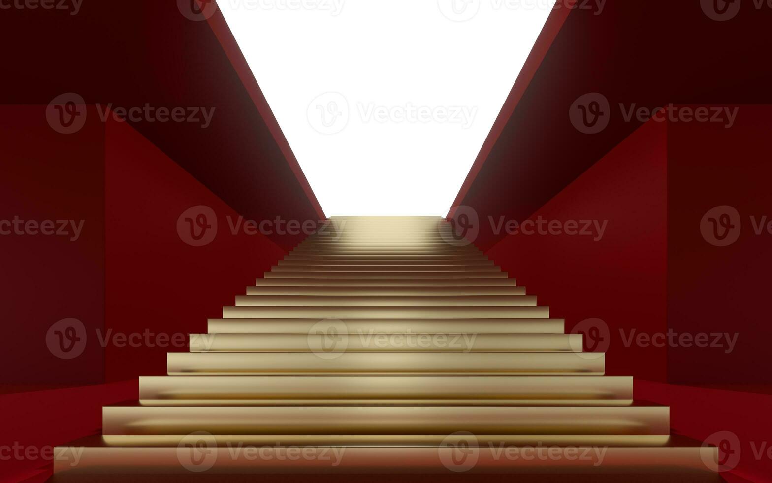 Large steps in the luxury palace, 3d rendering. photo