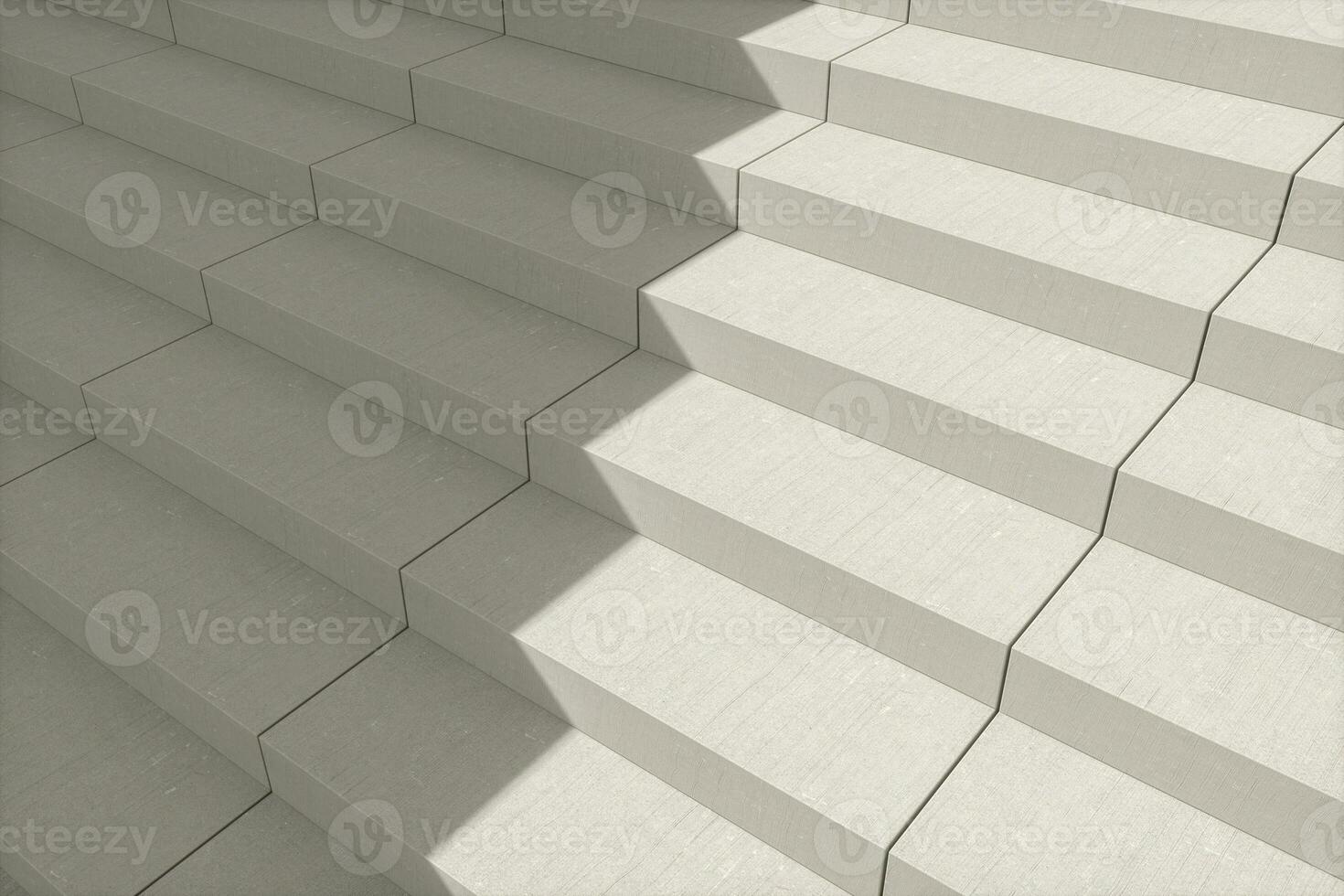 Steps and wall with grey background, modern construction,3d rendering. photo