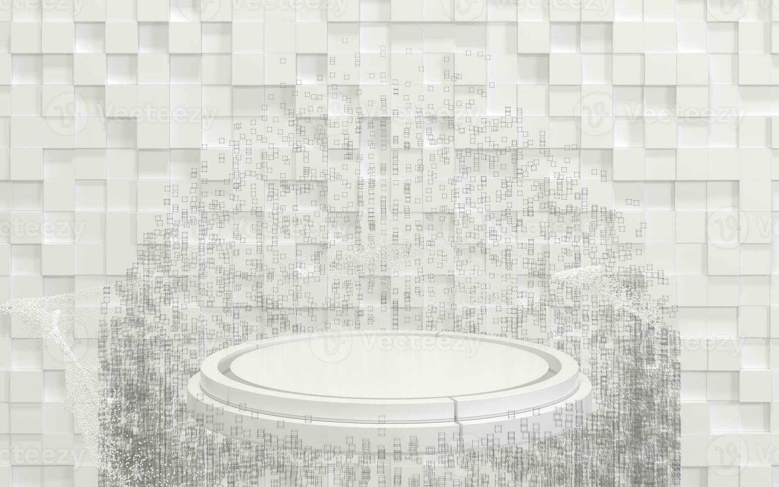 Empty stage, product marketing showroom, 3d rendering. photo