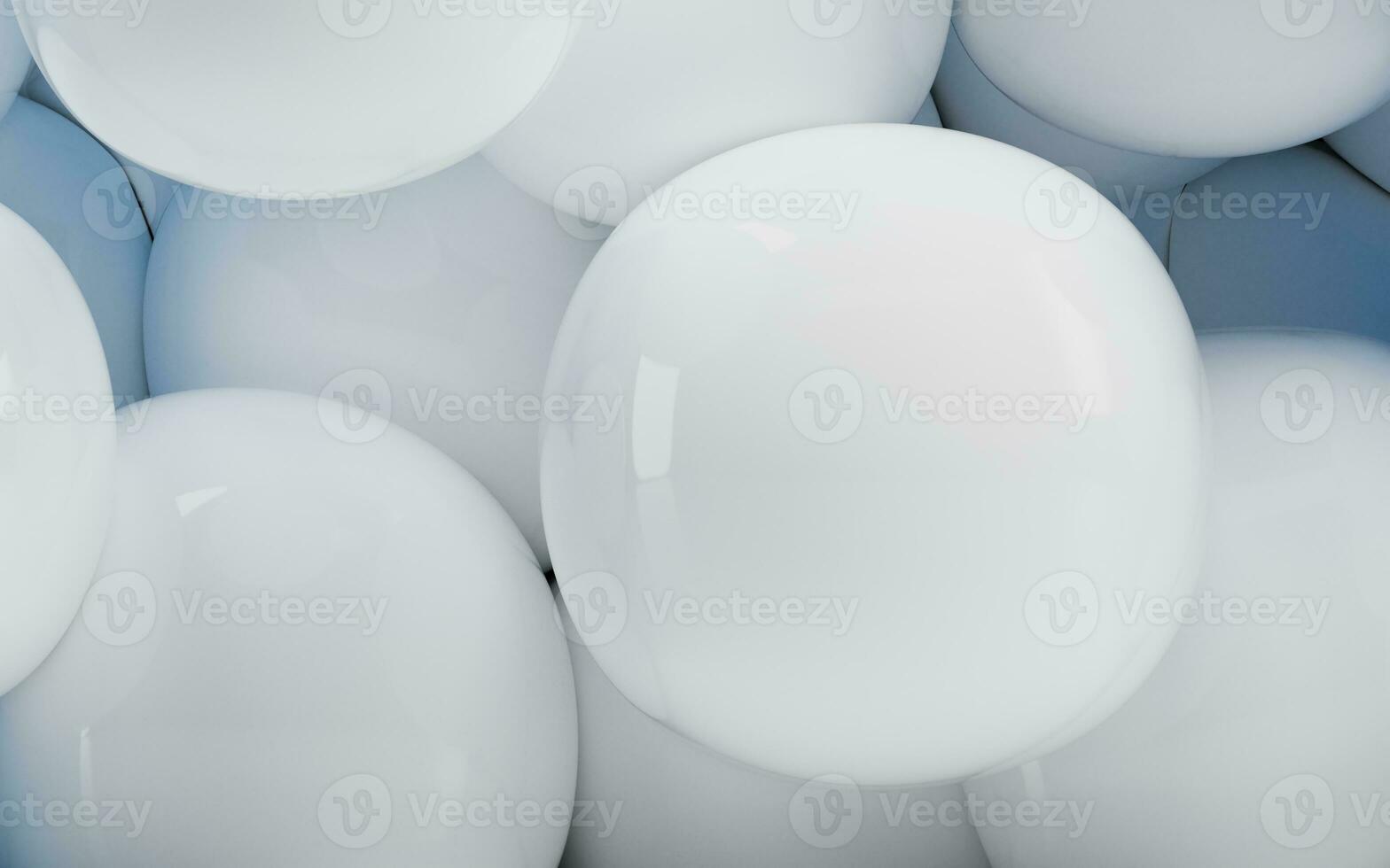 Soft balls, geometrical concept, 3d rendering. photo