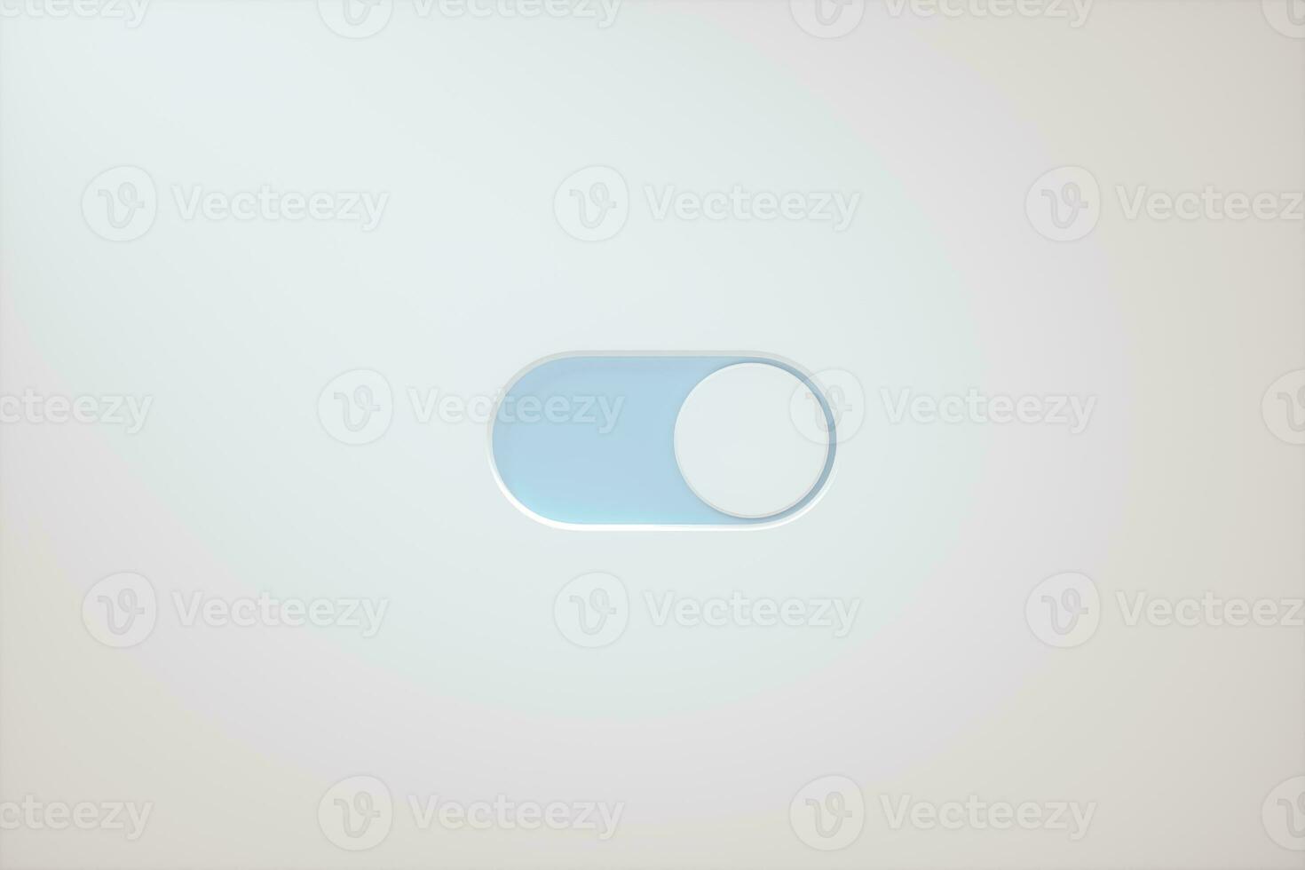 Slide switch and touch button, science and technology, 3d rendering. photo