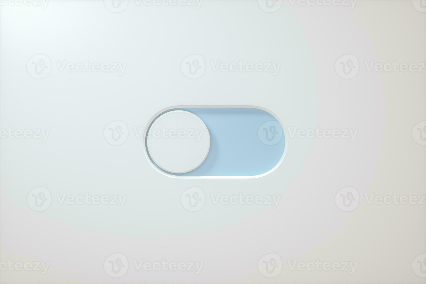 Slide switch and touch button, science and technology, 3d rendering. photo