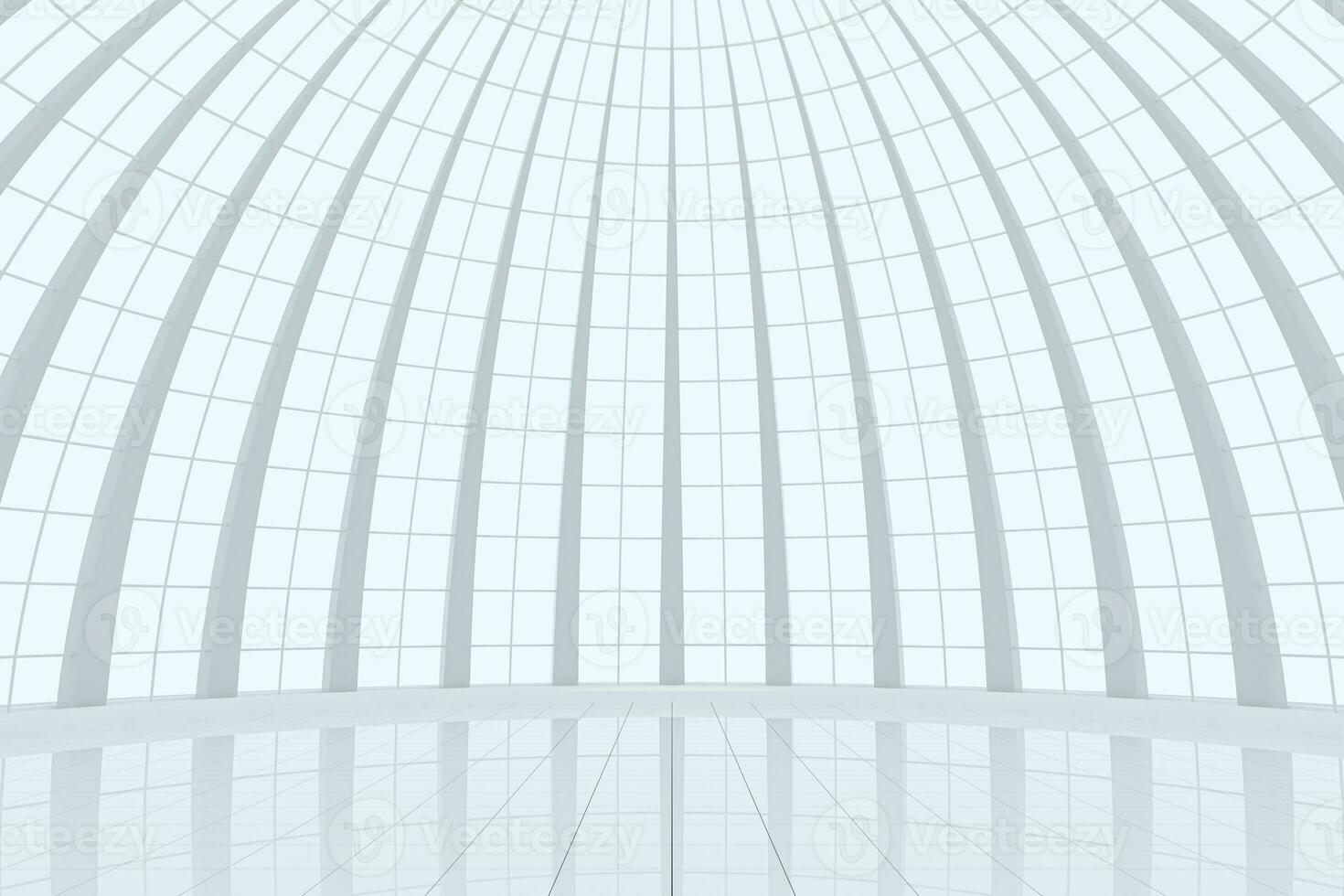 Round hall architecture background, 3d rendering. photo