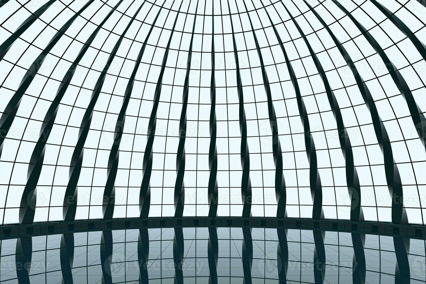 Round hall architecture background, 3d rendering. photo