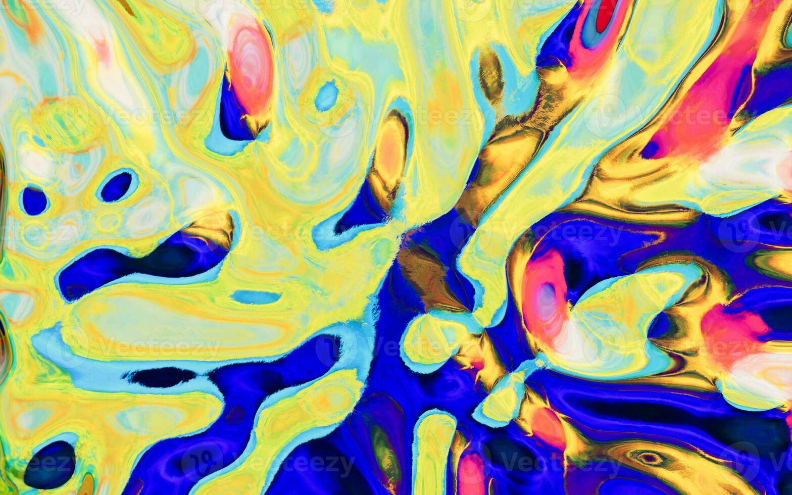 Abstract gradient liquid, 3d rendering. photo