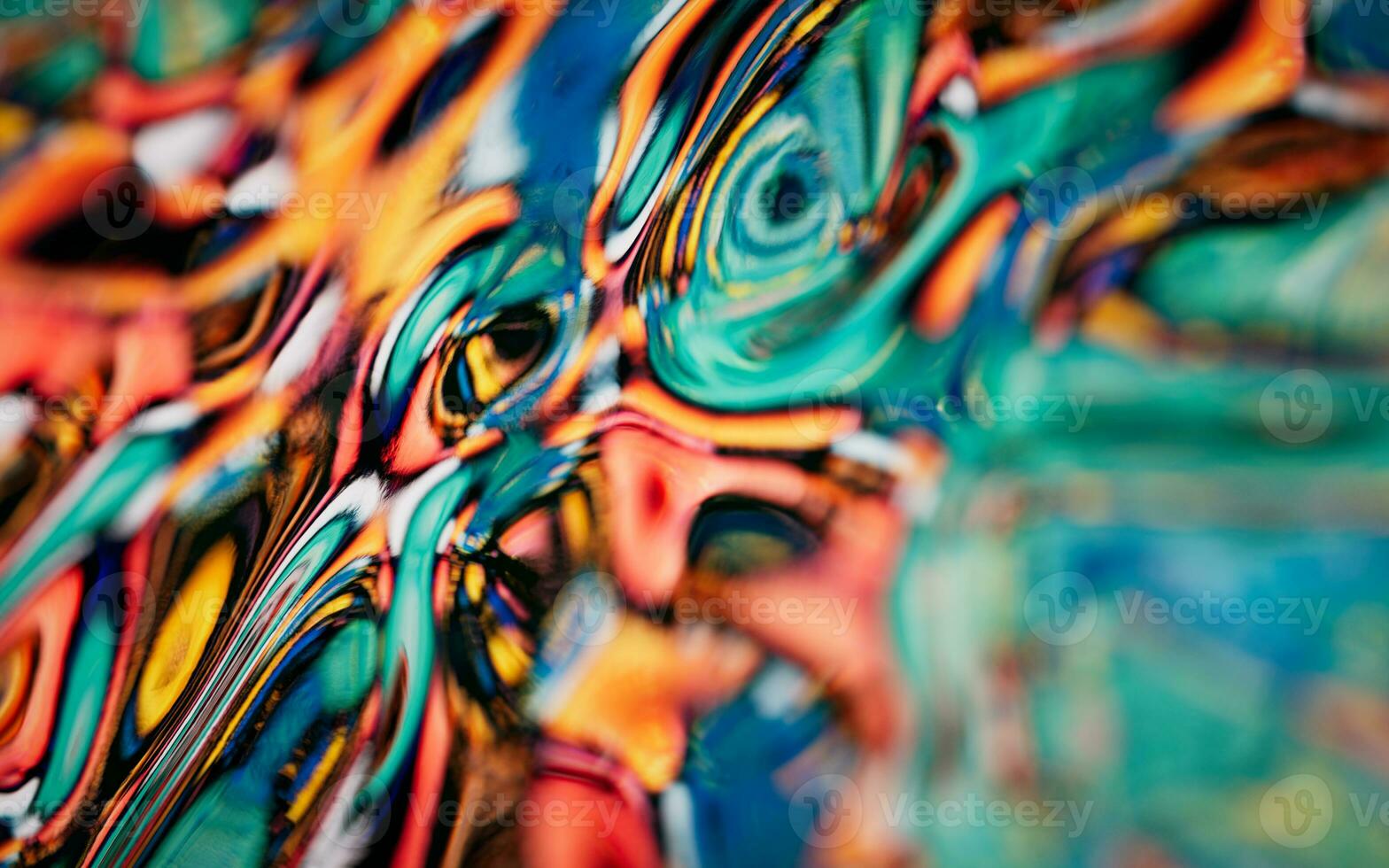 Abstract gradient liquid, 3d rendering. photo