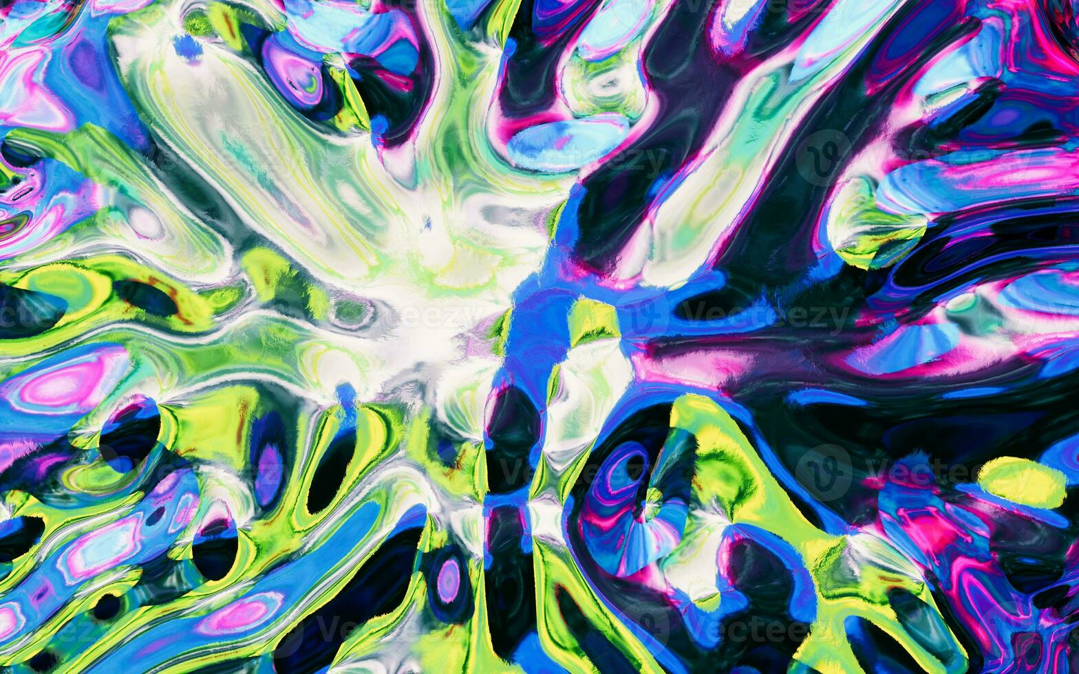 Abstract gradient liquid, 3d rendering. photo