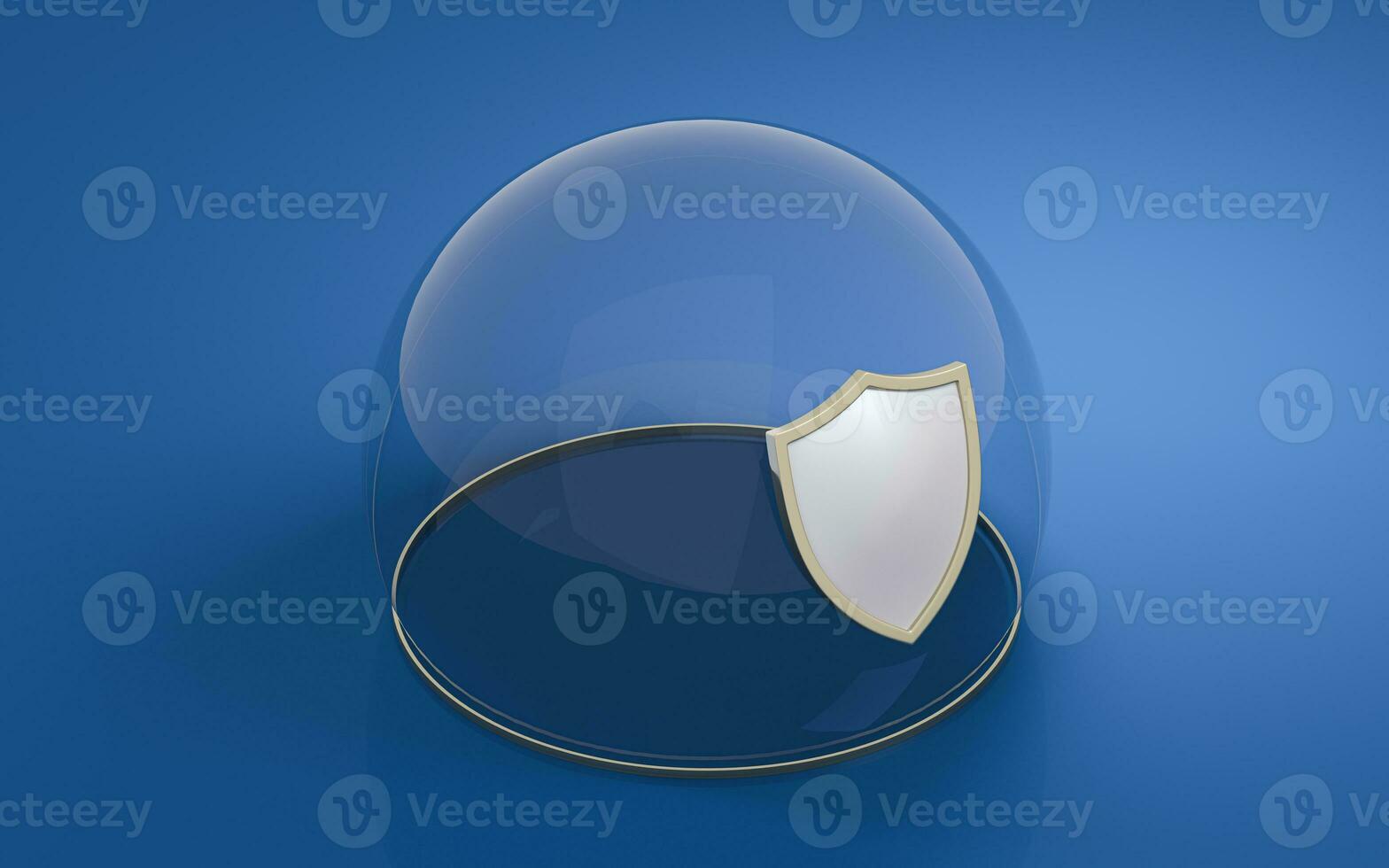 Protection cover and shield, 3d rendering. photo