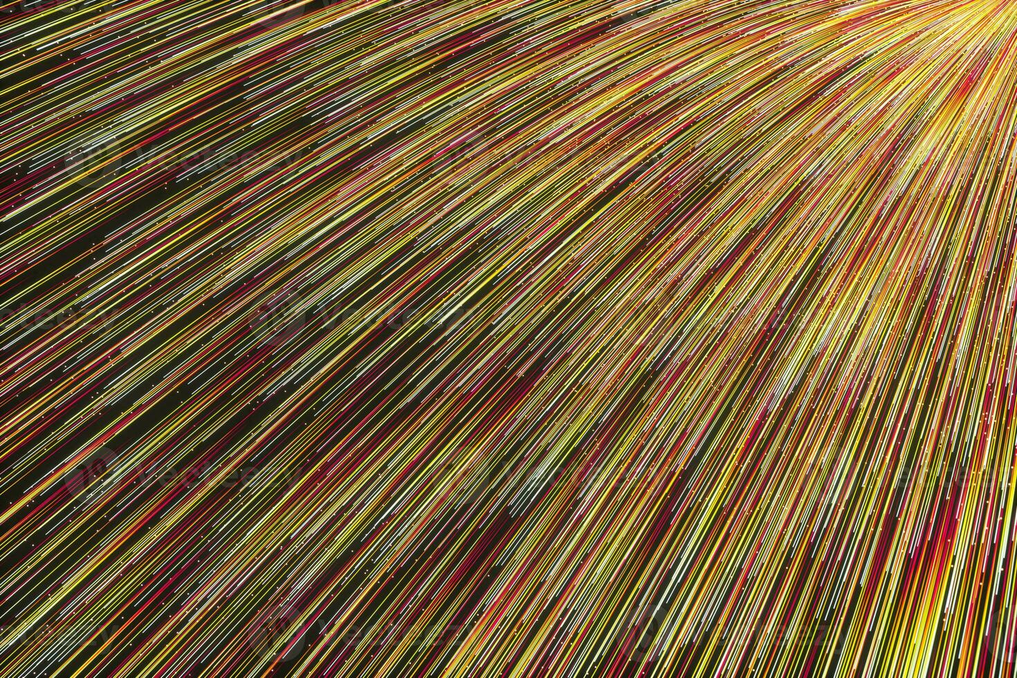 Glowing lines with round resource, power and line art, 3d rendering. photo