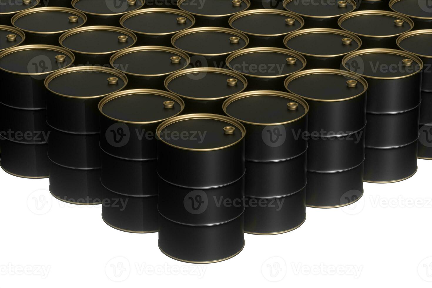 petróleo barril con blanco fondo, 3d representación. foto