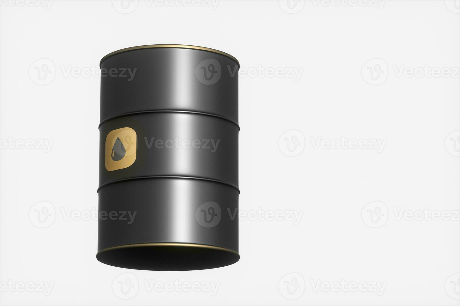 Oil barrel with white background,3d rendering. photo