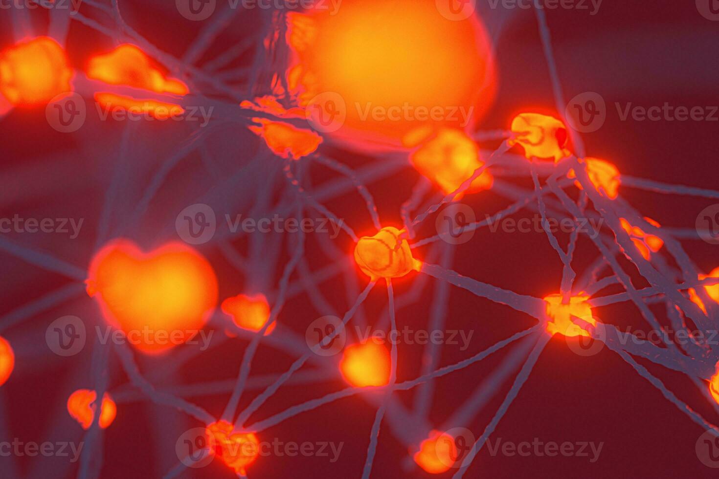 The intricate nervous system,abstract conception,3d rendering. photo