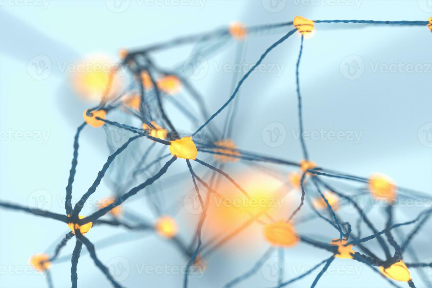 The intricate nervous system,abstract conception,3d rendering. photo