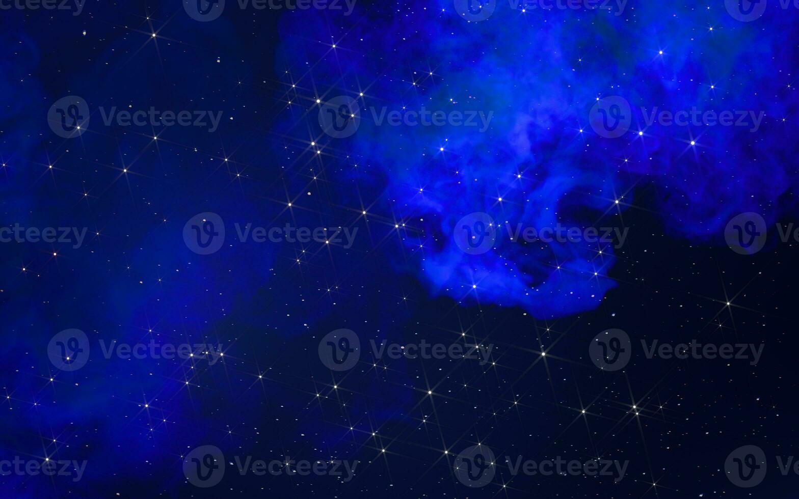 Nebulae and colored smoke, 3d rendering. photo