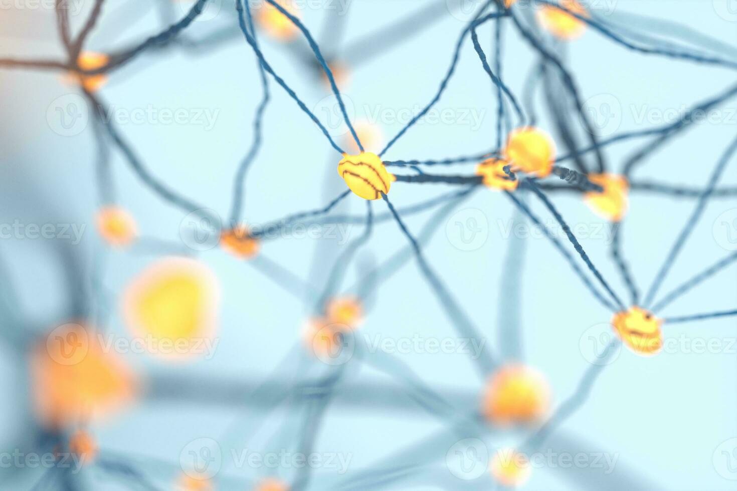 The intricate nervous system,abstract conception,3d rendering. photo